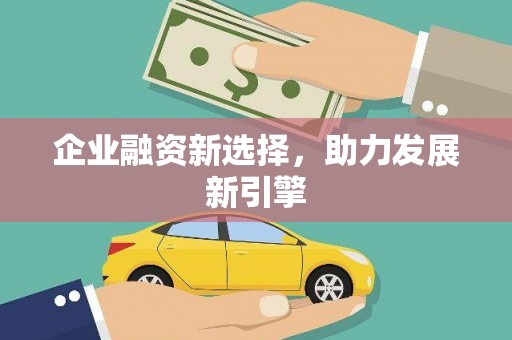 沾化企业融资新选择，助力发展新引擎
