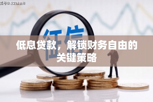 沾化低息贷款，解锁财务自由的关键策略