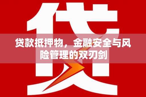 沾化贷款抵押物，金融安全与风险管理的双刃剑