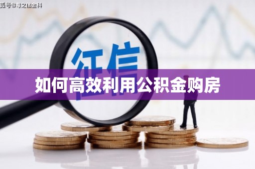 沾化如何高效利用公积金购房