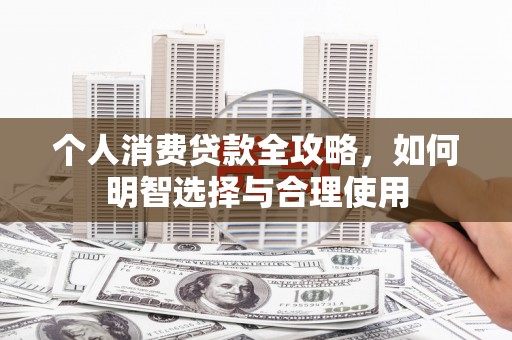 沾化个人消费贷款全攻略，如何明智选择与合理使用